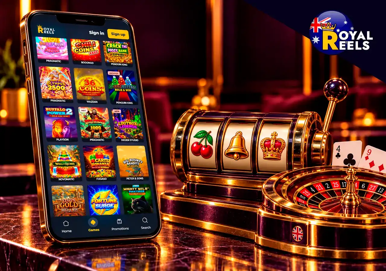 Explore Royal Reels pokies, live tables and other game categories